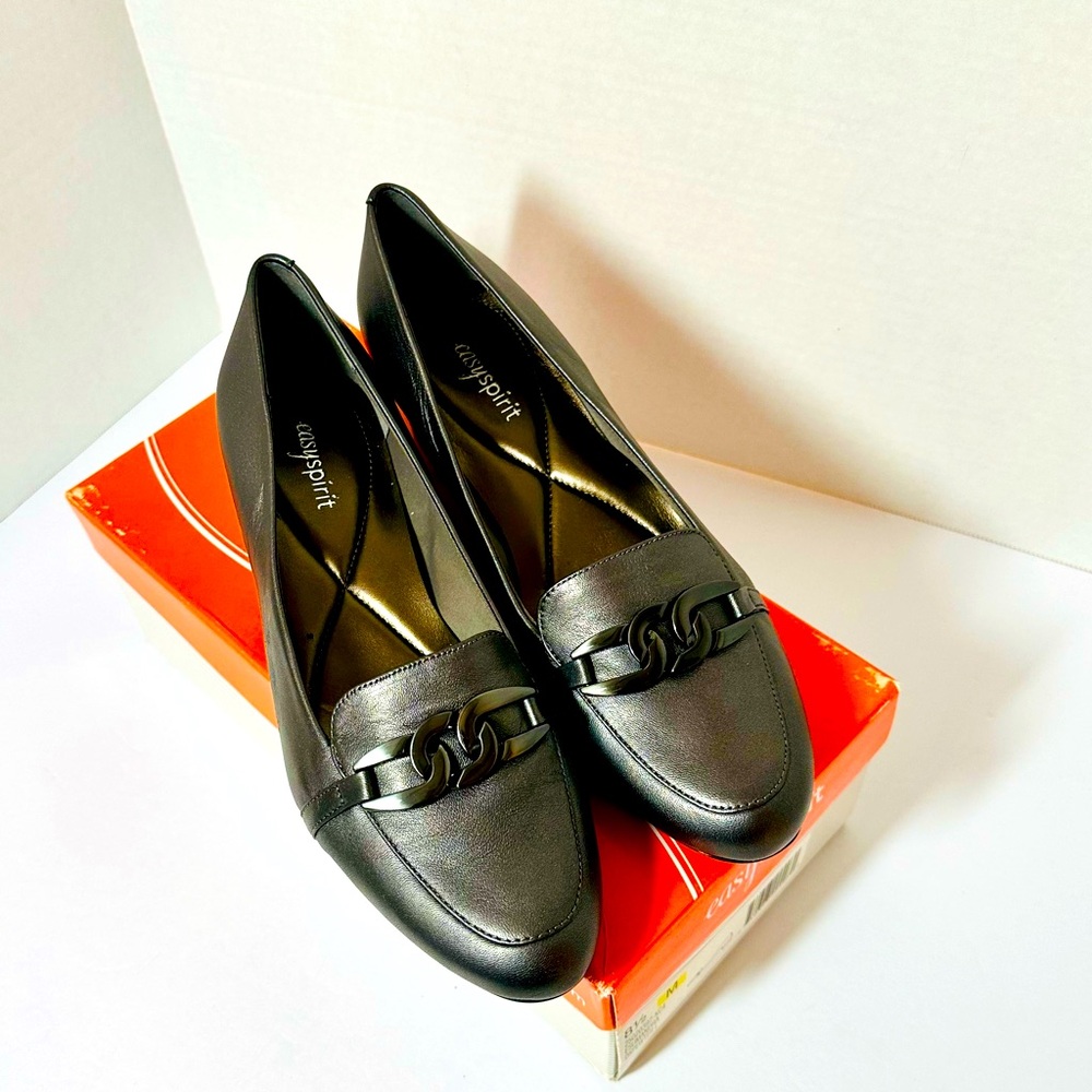 Easy Spirit Size 8.5 Women's Dark Pewter Loafers NWB